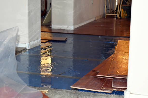 Professional Sewage Cleanup technician working in Wharton, TX